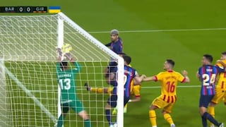 Gazzaniga salvó en la línea: Araújo tuvo gol del triunfo para Barcelona vs. Girona | VIDEO