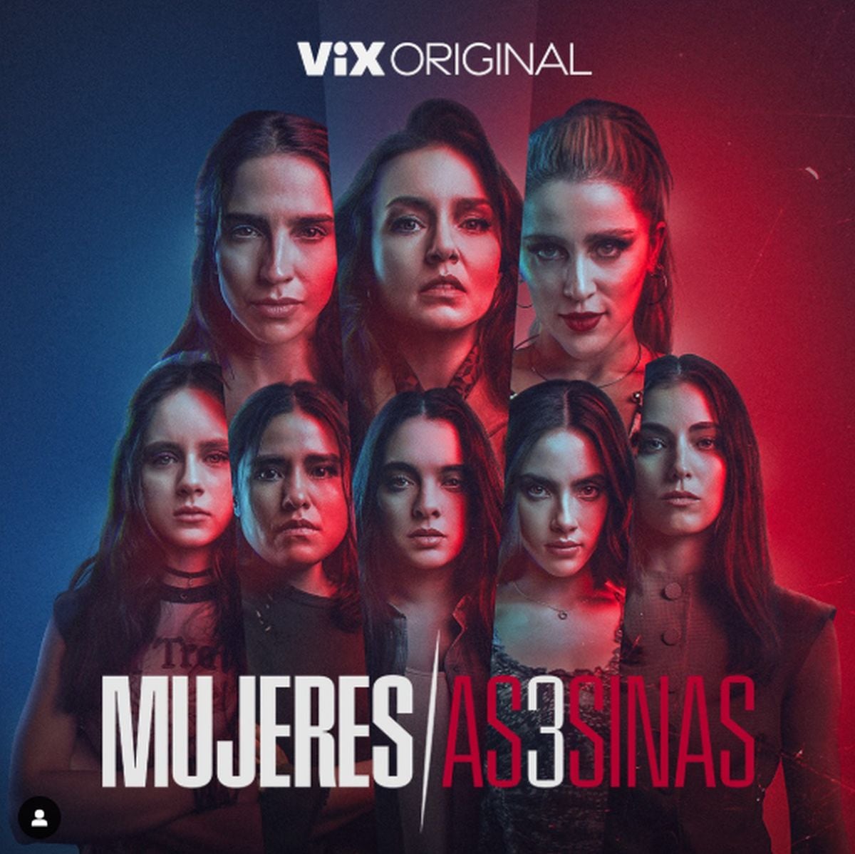 El afiche oficial de la tercera temporada de "Mujeres asesinas" (Foto: ViX)