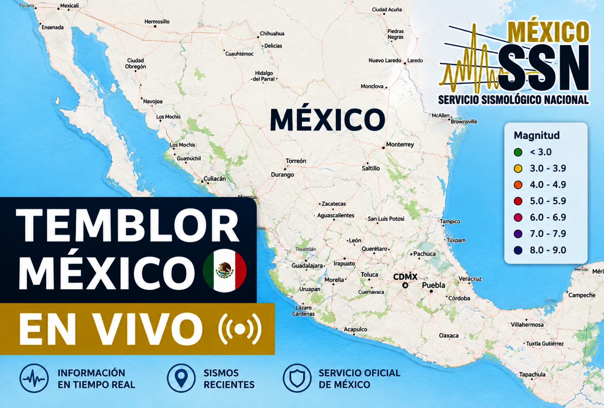 Temblor en México EN VIVO hoy, 23 de agosto: hora exacta, magnitud y dónde fue el epicentro del último sismo, según el SSN