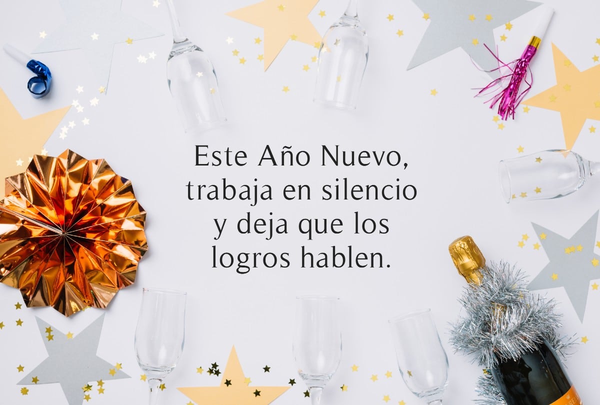 Estas Frases de Año Nuevo son ideales para compartir buenos deseos y comenzar el año con alegría y optimismo. | Crédito: Freepik/Mag