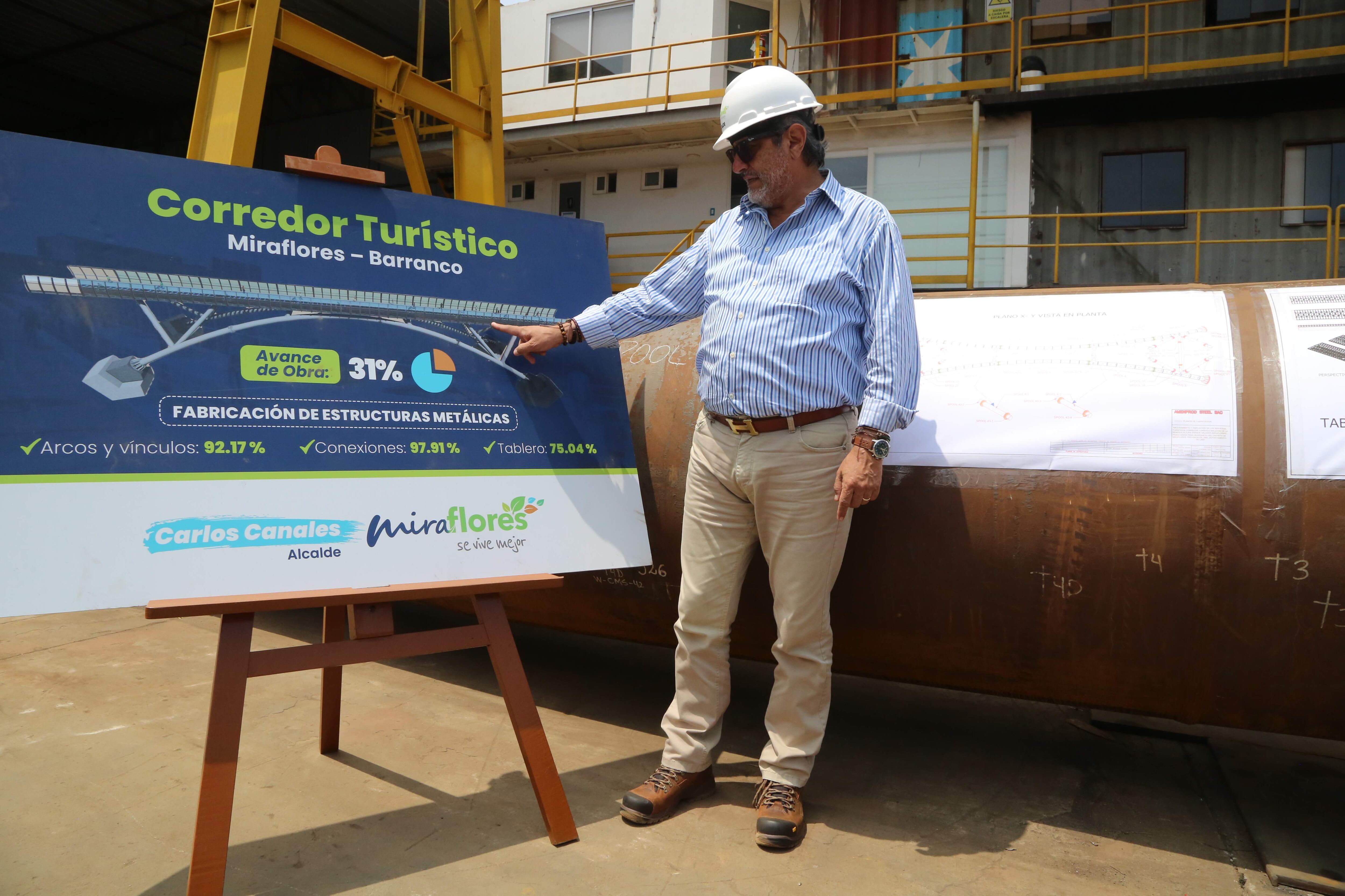 El avance total de la obra se encuentra en un 31% (foto: Municipalidad de Miraflores).