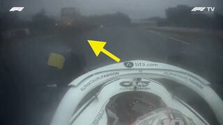 GP de Japón: así fue el incidente de Gasly con una grúa en la pista lluviosa | VIDEO