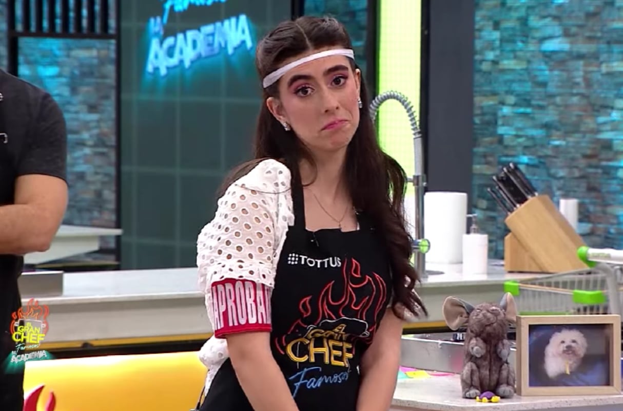 Matilde León es la segunda eliminada de la cocina de "El Gran Chef Famosos: La Academia". (Foto: Captura de Latina)