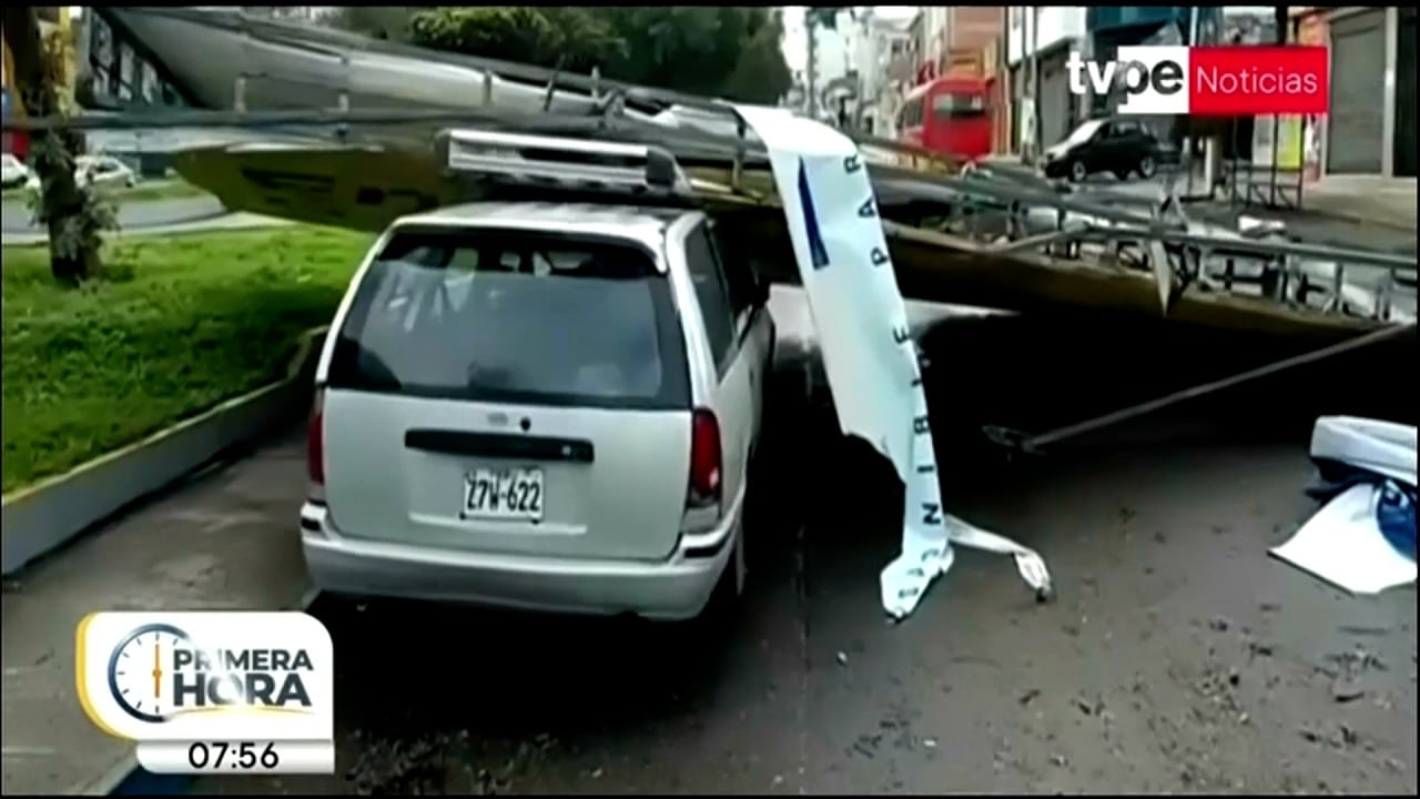Fuertes vientos en Tacna y Moquegua dejan heridos, daños materiales y cortes de luz que afectaron ciudades enteras