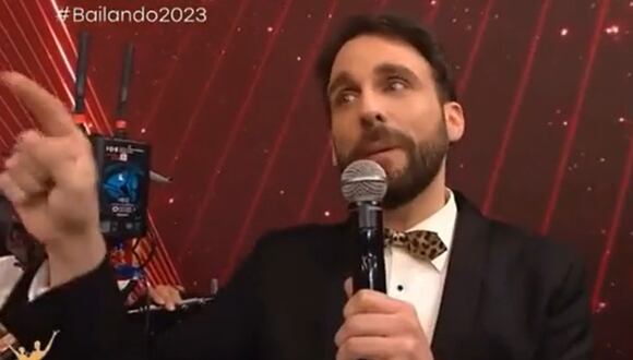 Rodrigo se presentó en el programa 'Bailando 2023' y habló sobre la participación de Milett Figueroa. (Foto: Captura/América TV Argentina)