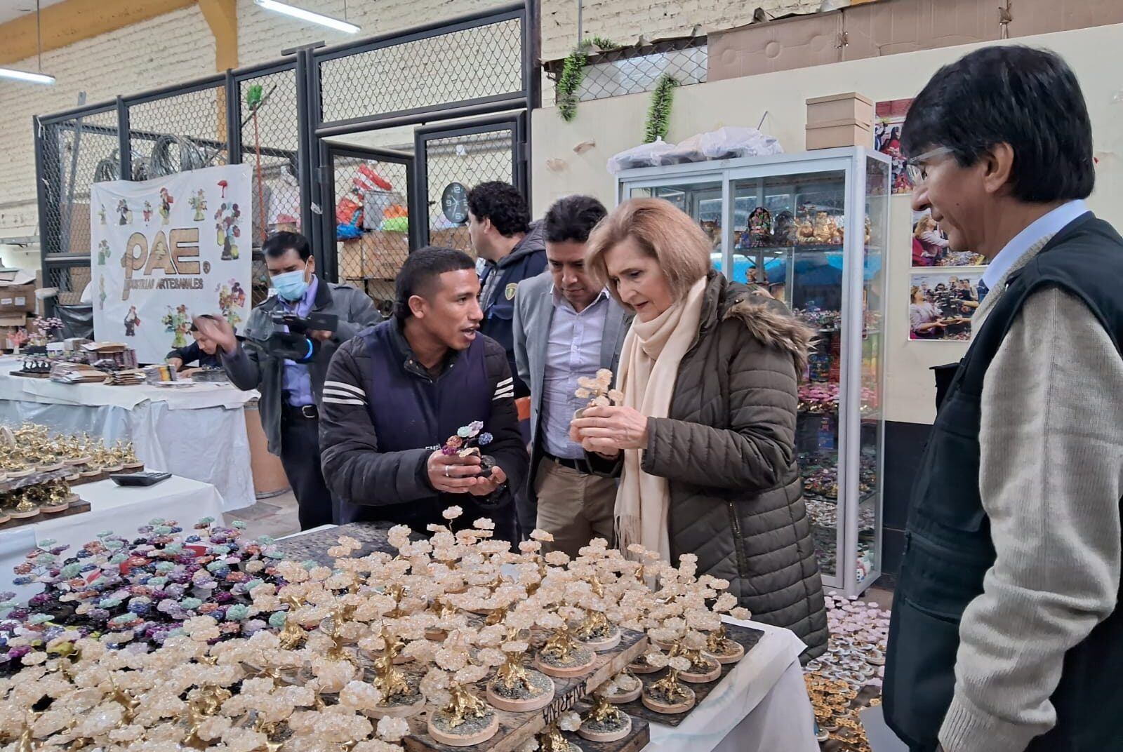 La magistrada Luz Pacheco, durante una visita al Penal de Lurigancho.