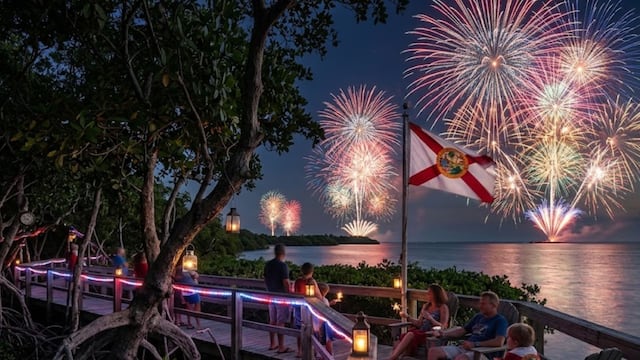 Dónde ver los fuegos artificiales del 4 de julio en Florida 2026: mejores horarios, eventos y opciones gratis