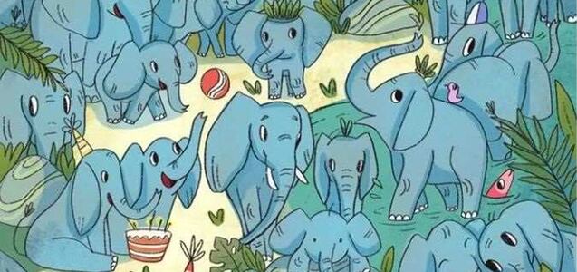 ¿Puedes encontrar al rinoceronte oculto entre los elefantes en solo 5 segundos?