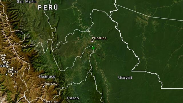Sismo de magnitud 4.4 se registró esta madrugada en Ucayali 