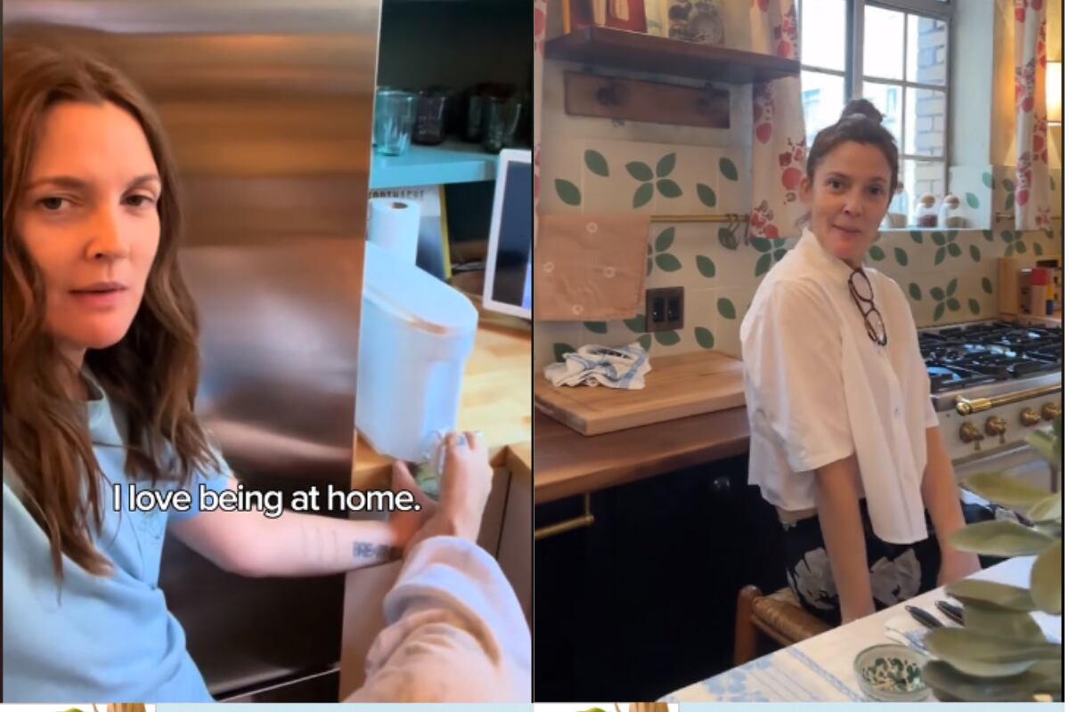 Drew Barrymore mostró su casa de Nueva York a seguidores de TikTok y se volvió viral. (Foto: TikTok/@drewbarrymore).