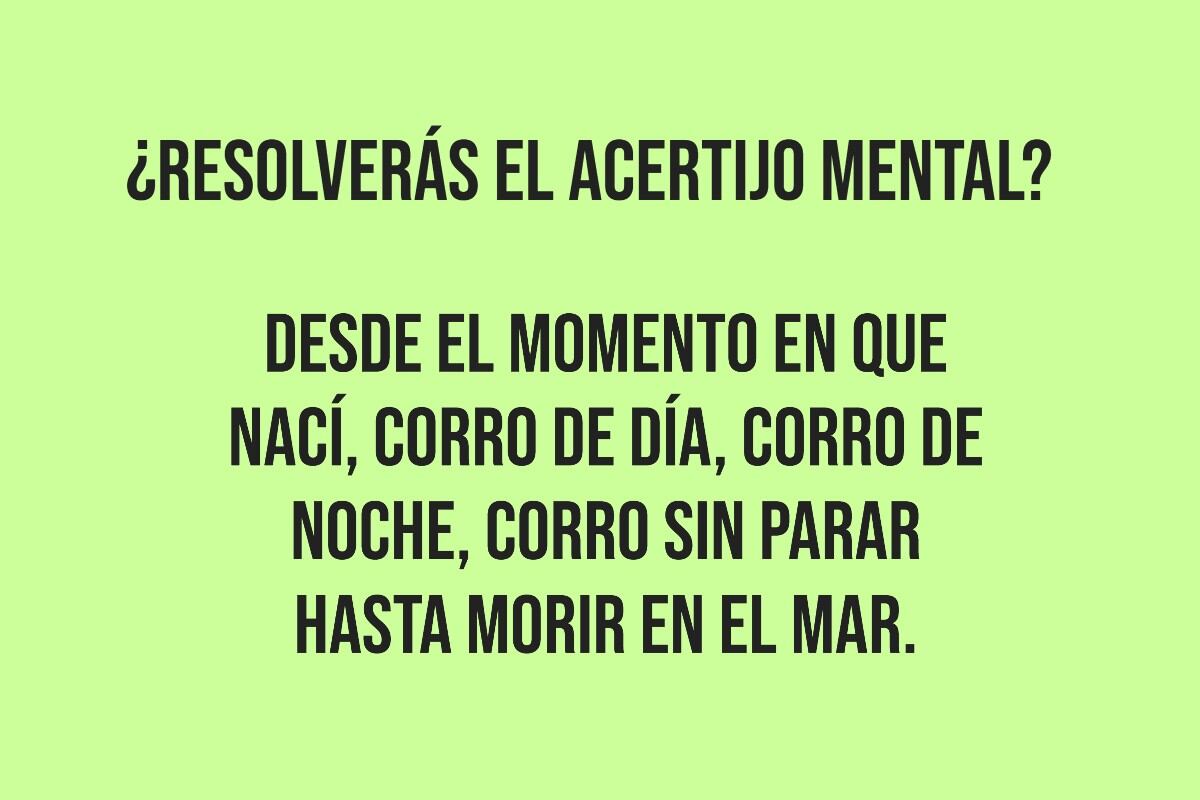Solo tendrás unos pocos segundos para descifrar este acertijo mental. (Imagen: Mag)