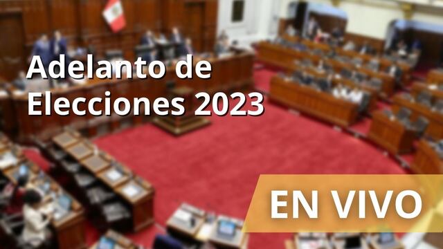 Congreso rechaza dictamen en minoría de Perú Libre para adelanto de elecciones 2023