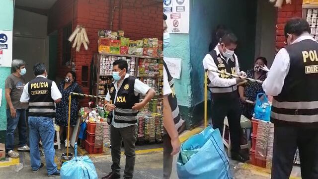 Más de 5 mil cigarrillos de procedencia ilegal fueron decomisados por la PNP en la calle Capón l VIDEO