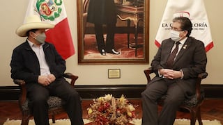 Presidente electo Pedro Castillo se reunió con contralor Nelson Shack para coordinar proceso de transferencia
