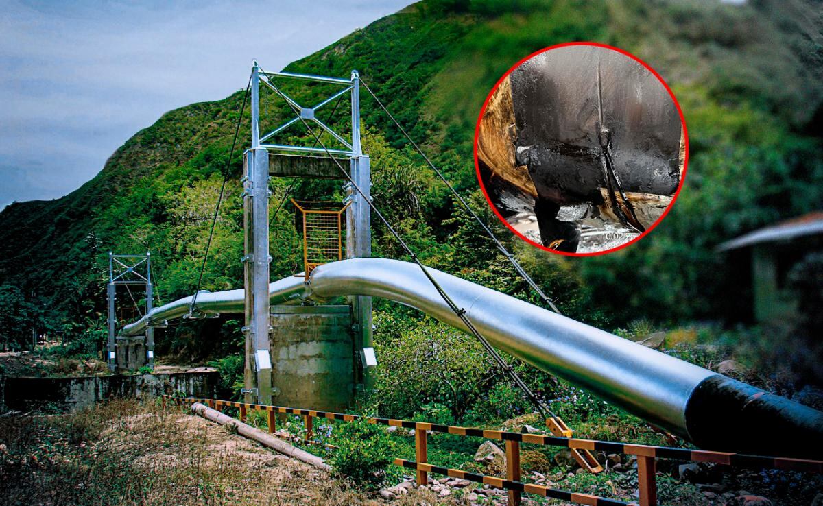 El ducto fue dañado de forma deliberada por personas ajenas a la empresa, empleando una herramienta mecánica. (Foto: Petroperú)