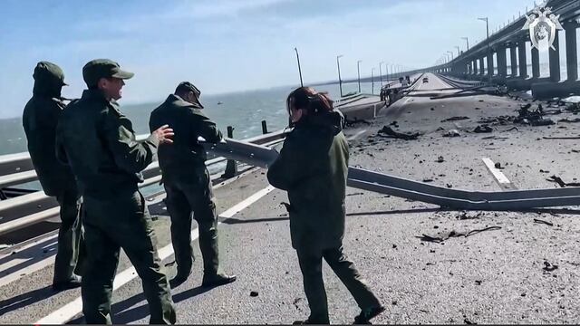 Rusia estaría implicada en explosión en el puente de Crimea, según Ucrania