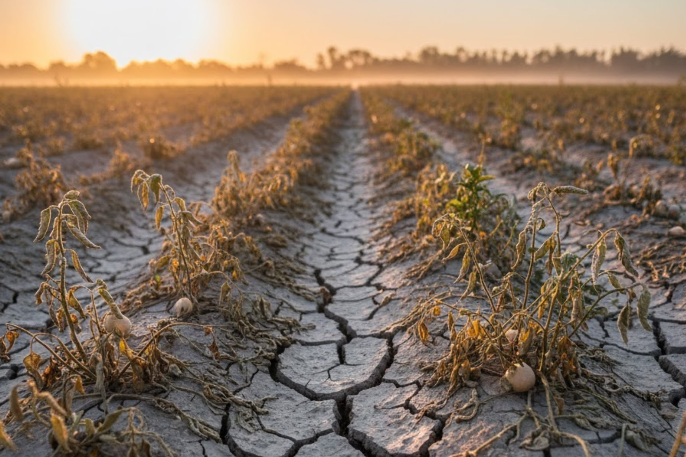 La altas temperaturas en Florida ocasionarían que los cultivos se echen a perder o no rindan como se espera. (Crédito: Imagen referencial creada por El Comercio MAG usando la IA de Gemini)