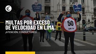 SAT: conoce desde cuándo se impondrá multas por exceso de velocidad en Lima
