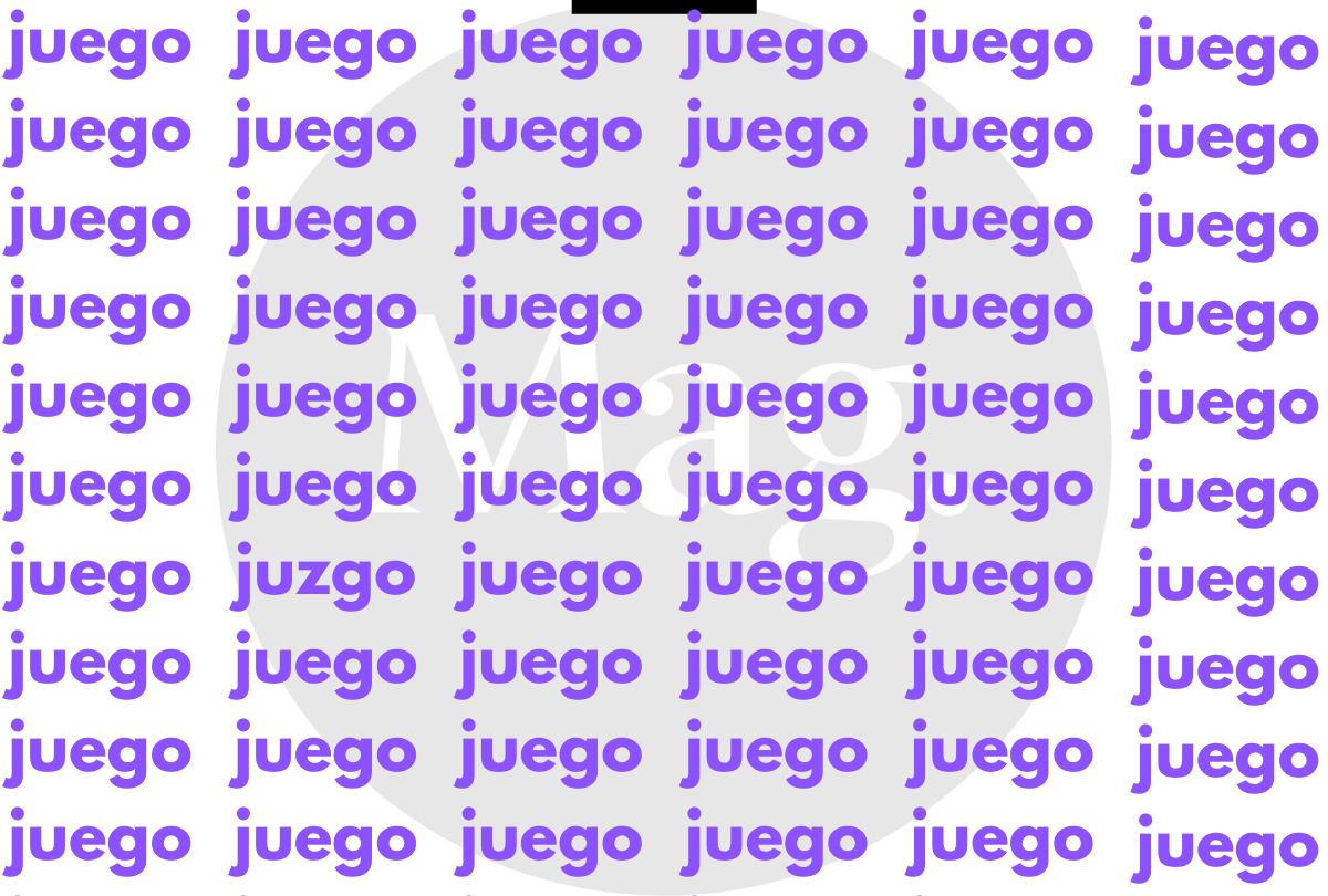 Reto visual: Encuentra la palabra 'juzgo' en menos de 7 segundos. (Foto: MAG)