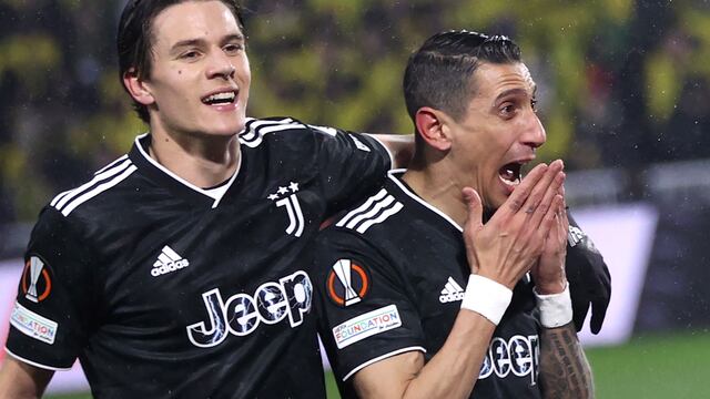 Los tres goles de Di María en el Juventus vs. Nantes por Europa League | VIDEO