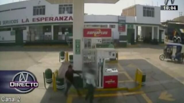 Trujillo: cámaras grabaron agresión a trabajadora de grifo
