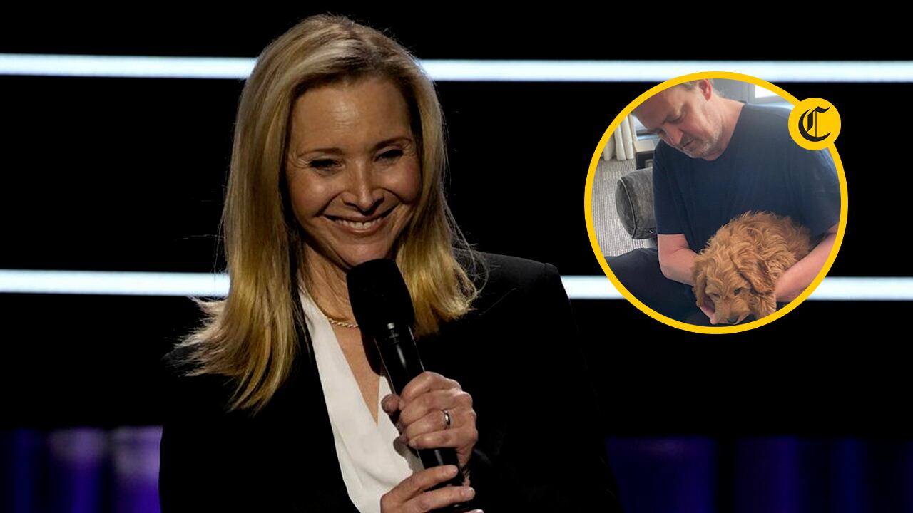 Lisa Kudrow reveló que adopataría a Alfred, mascota del fallecido actor Matthew Perry | Foto: Cuenta de Instagram de Lisa Kudrow y Matthew Perry / Composición EC