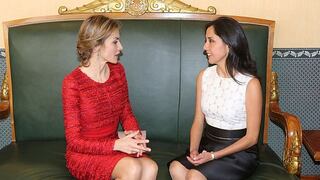 Nadine Heredia se reunió con la reina Letizia de España