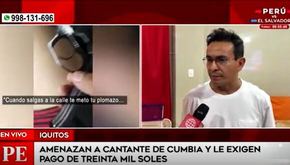 Esaud Suárez, reconocido cantante peruano de cumbia, denuncia que es víctima de amenazas por parte de delincuentes | Foto: América Noticias