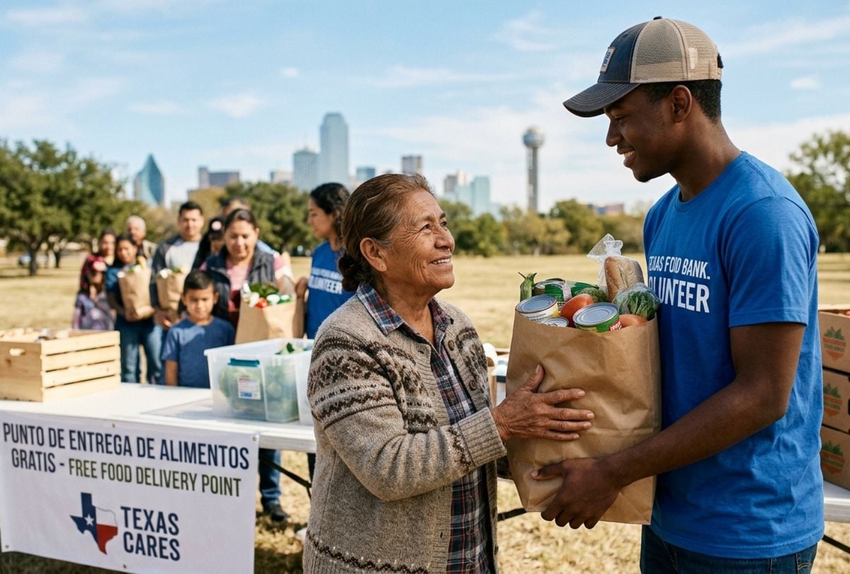 Muchas personas pueden recibir productos nutritivos sin la necesidad de gastar un dólar en Texas (Foto: Imagen creada por El Comercio MAG usando Gemini)