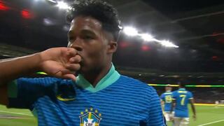 Gol de la ‘Joya’: Endrick anota el 1-0 de Brasil vs. Inglaterra en Wembley | VIDEO