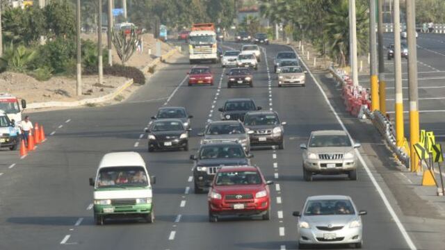 Panamericana Sur tuvo tránsito fluido en primer domingo del año