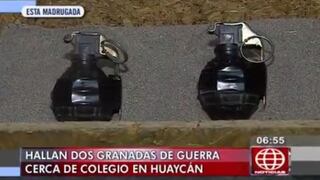 Dos granadas fueron halladas cerca de colegio en Huaycán