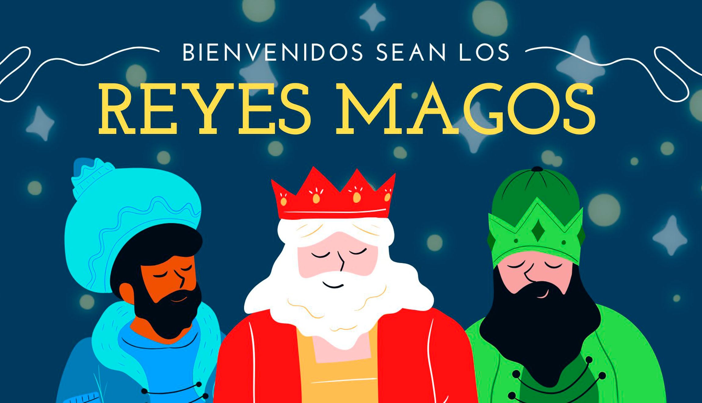 Comparte una de estas tarjetas especiales y mágicas este 6 de enero por el Día de Reyes Magos 2025 vía WhatsApp, Facebook, Instagram, TikTok, Reddit, Snapchat, Threads, X, Telegram u otra red social. (Foto: Canva/Jairo Rúa)