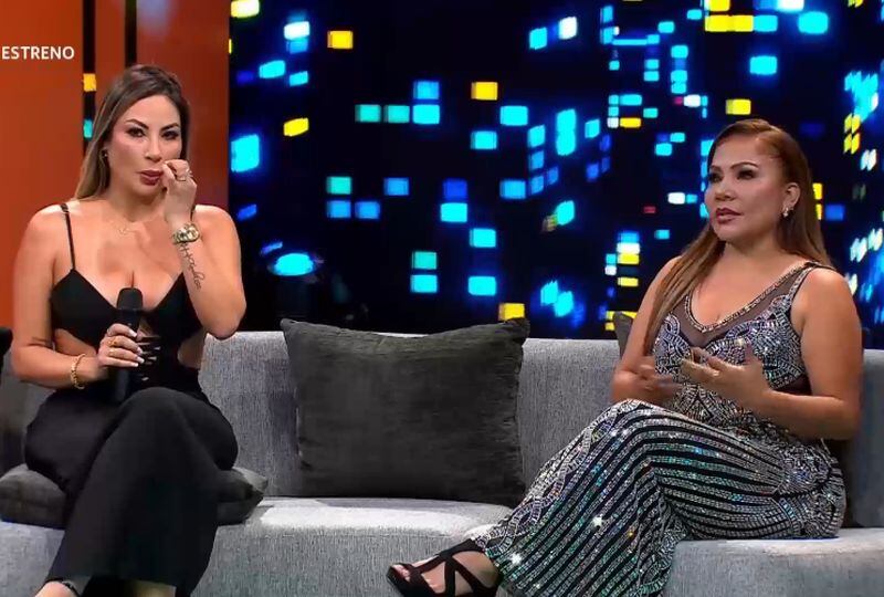 Pamela López y Marisol protagonizaron peculiar encuentro en televisión. (Foto: Captura de video)