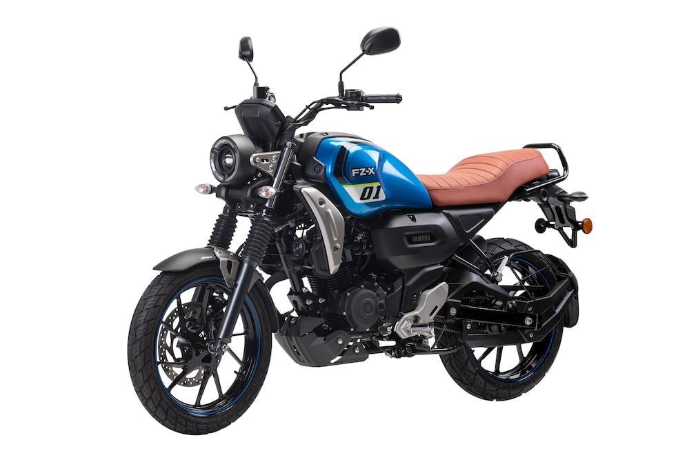 Una moto de Yamaha con el clásico look de antaño.