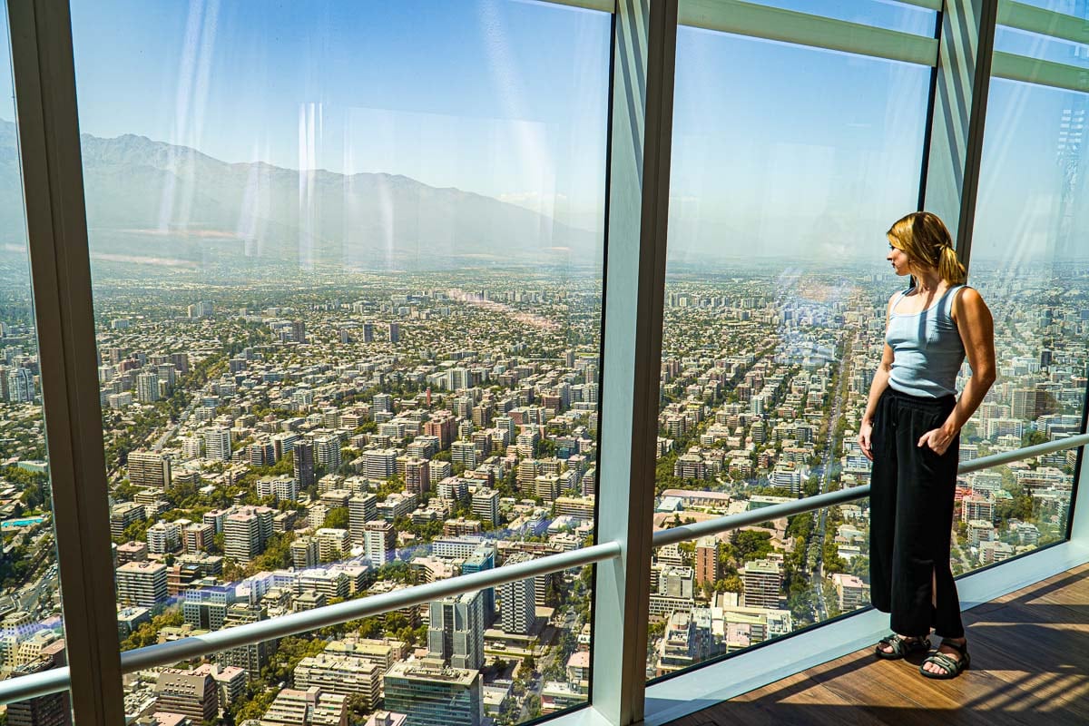Una vista de la ciudad desde la Gran Torre Santiago. Foto: WorldWideTravelers