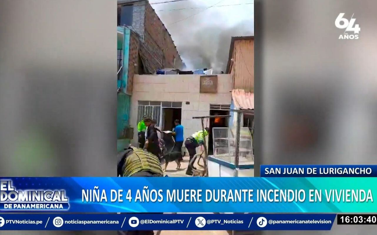 Una niña de 4 años murió en un incendio en su casa, en San Juan de Lurigancho. (Foto: El Dominical)