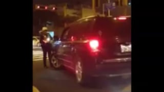Facebook: conductora intentó atropellar a policía en la avenida Javier Prado [VIDEO]