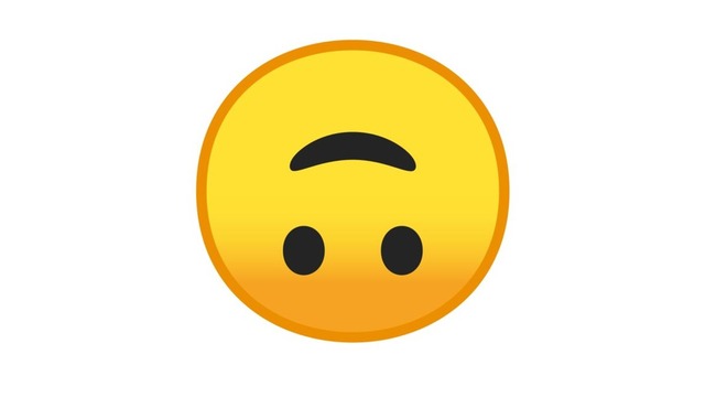 Este es el significado del emoji con la cara volteada en WhatsApp