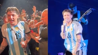 Peso Pluma canta con la camiseta de Lionel Messi y causa furor en Argentina