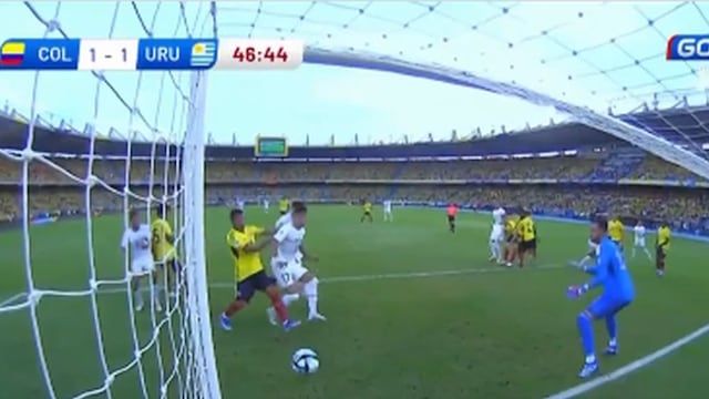 Gol de Mathías Olivera: Uruguay anota el 1-1 ante Colombia por Eliminatorias | VIDEO