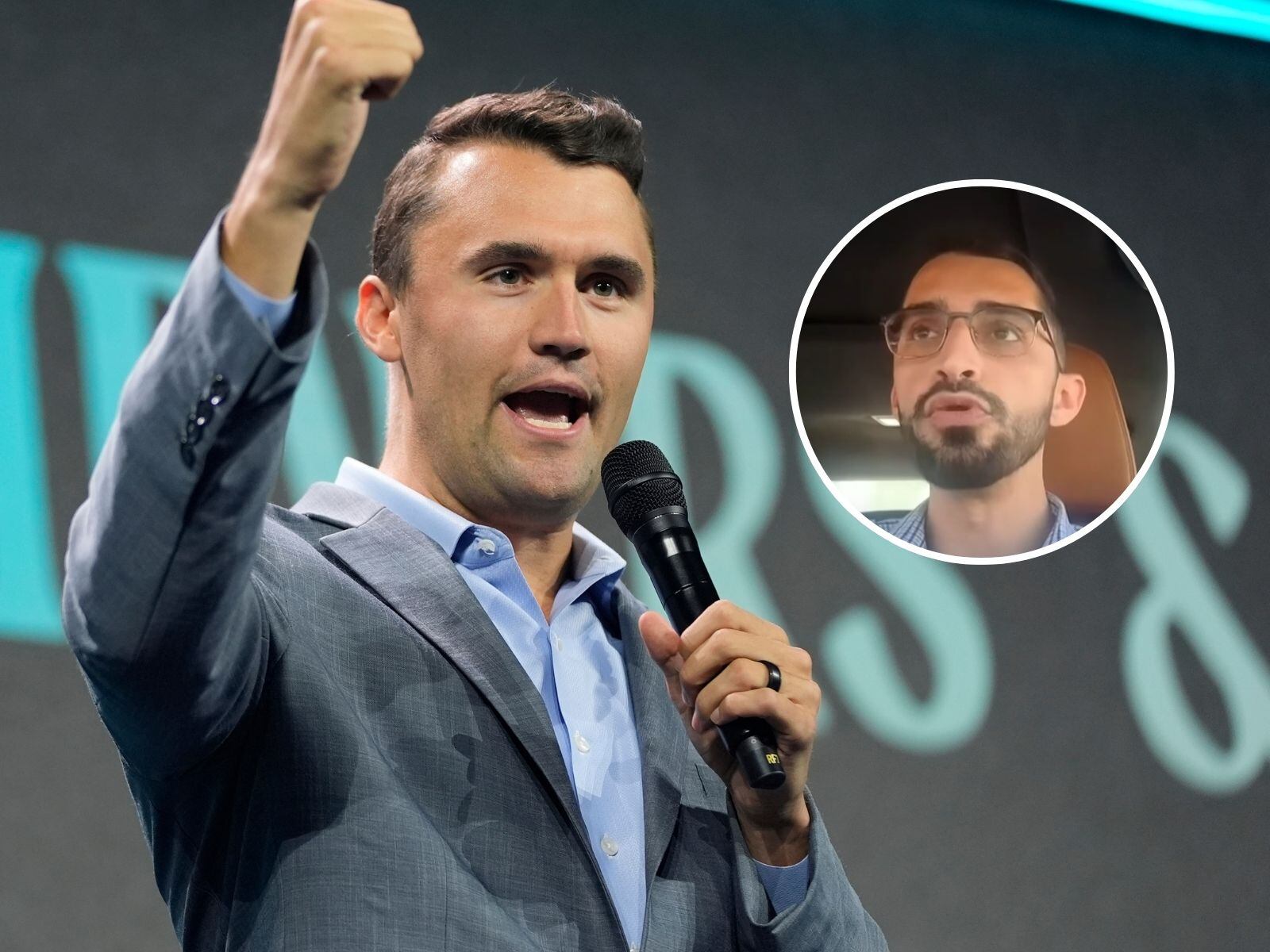 Miguel Grada contó cómo Charlie Kirk fue importante para que se decidiera por la ideología conservadora. (Crédito: AP Photo / Alex Brandon / Noticias Telemundo / YouTube)