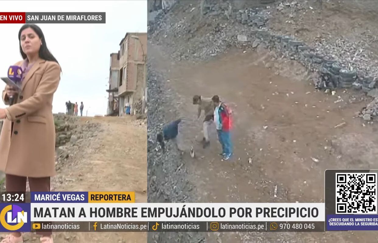 hombre murió al caer desde un cerro tras ser empujado por sujeto durante pelea. (Latina Noticias)