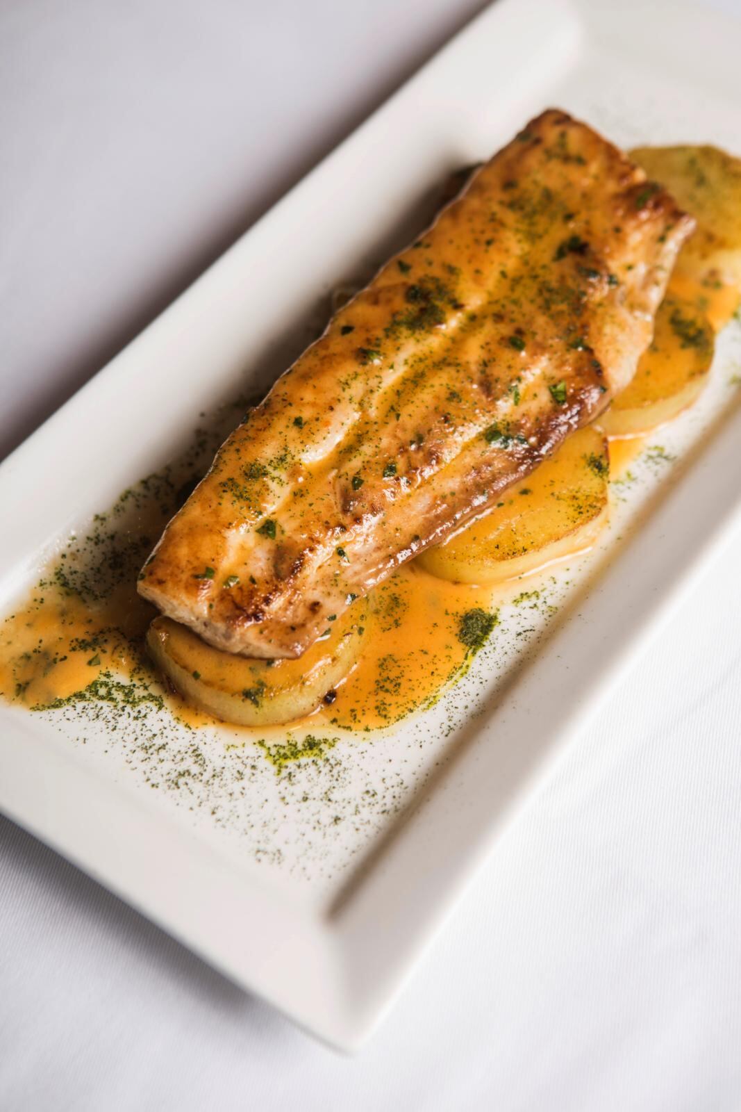 Un suculento plato de Lenguado a la menier.