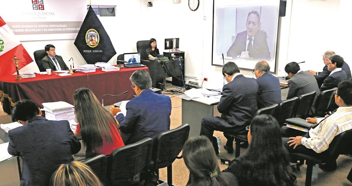 Josef Maiman, declaró en audiencia haber prestado sus cuentas a pedido de Alejandro Toledo, para que Odebecht le deposite dinero. Foto: Hugo Curotto (GEC)