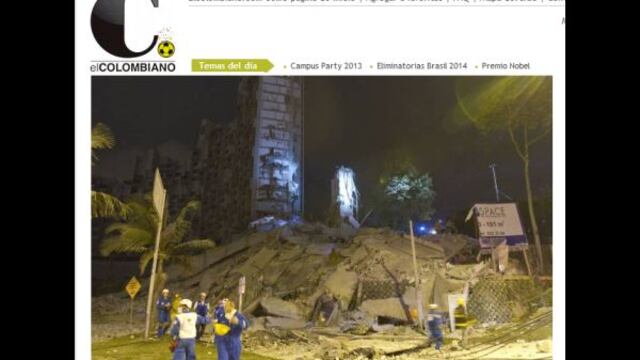 Colombia: al menos 15 desaparecidos dejó el derrumbe de un lujoso edificio