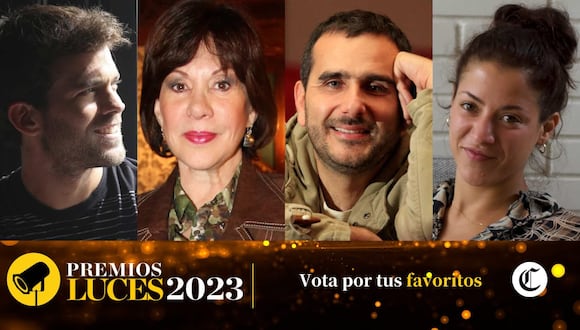 Algunos de los nominados a mejor actor y mejor actriz de televisión en los Premios Luces 2023.