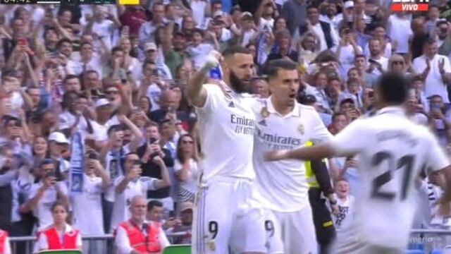 Gol de Benzema: mira el 1-0 de Real Madrid vs. Almería por LaLiga | VIDEO