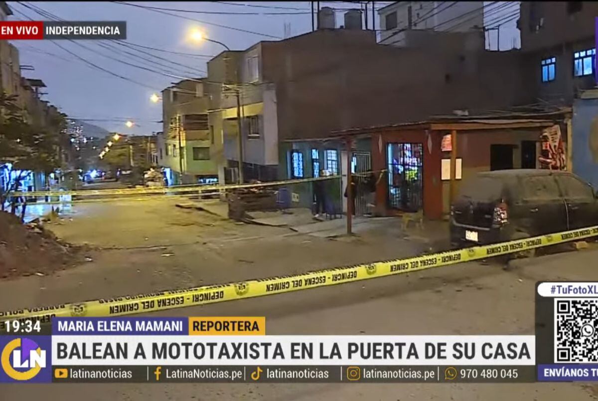 Dirigente de mototaxistas es asesinado a balazos por sicarios en Independencia. (Foto: Latina Noticias)
