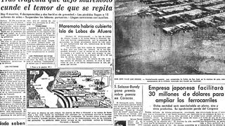 Maremoto azotó el norte del Perú hace 60 años